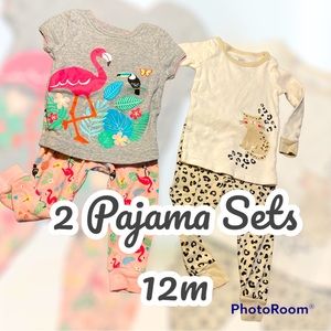 2 Wonder Nation Pajama Sets Size 12m